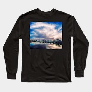 Marble Sky and Lake Long Sleeve T-Shirt